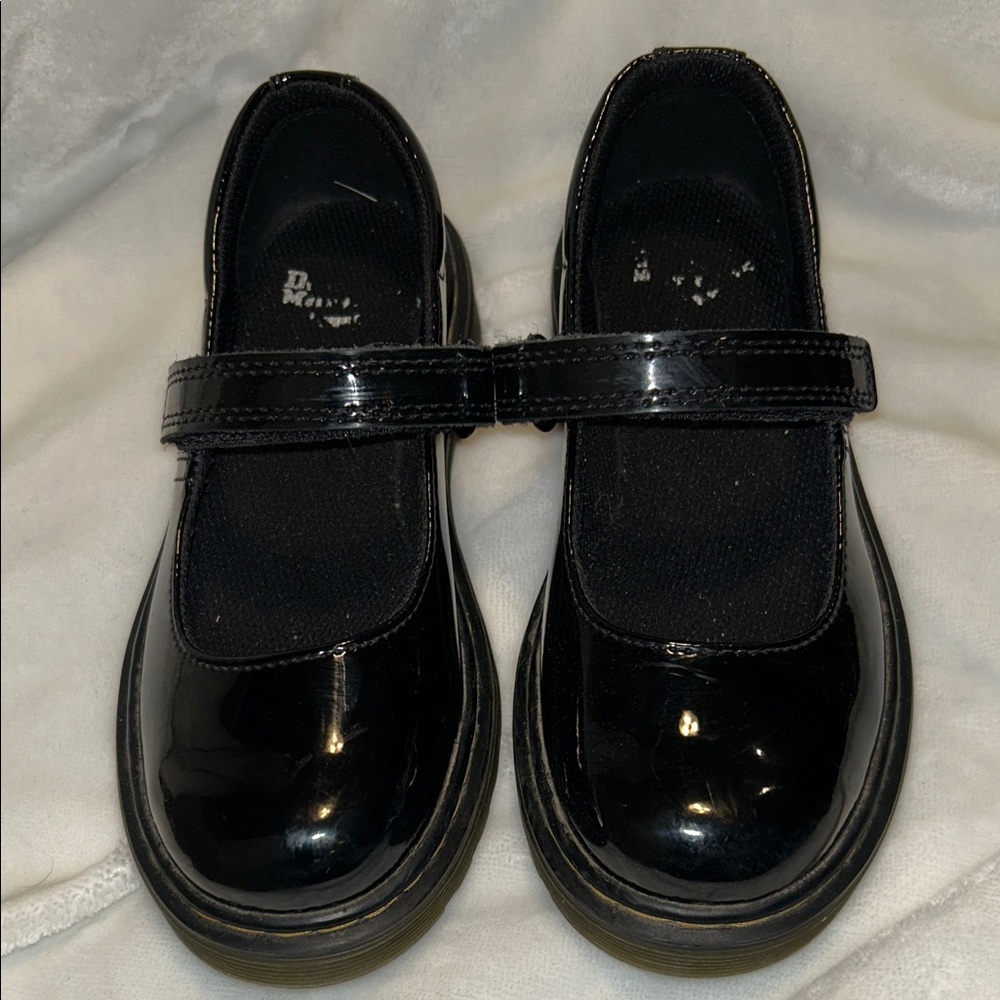 Dr. Martens Shiny Black Kids Dress Shoes